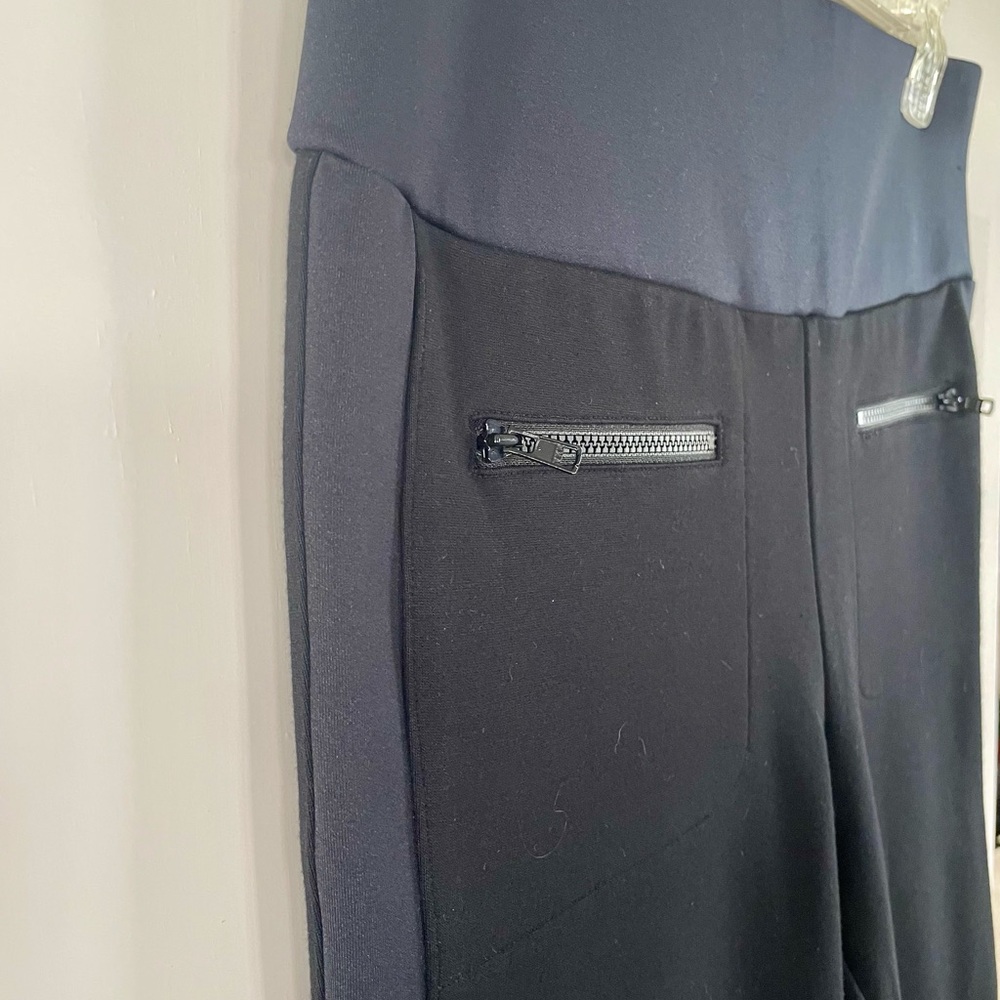 CAbi Black Women's Ponte Pants with Tuxedo Stripe - Picture 3 of 6